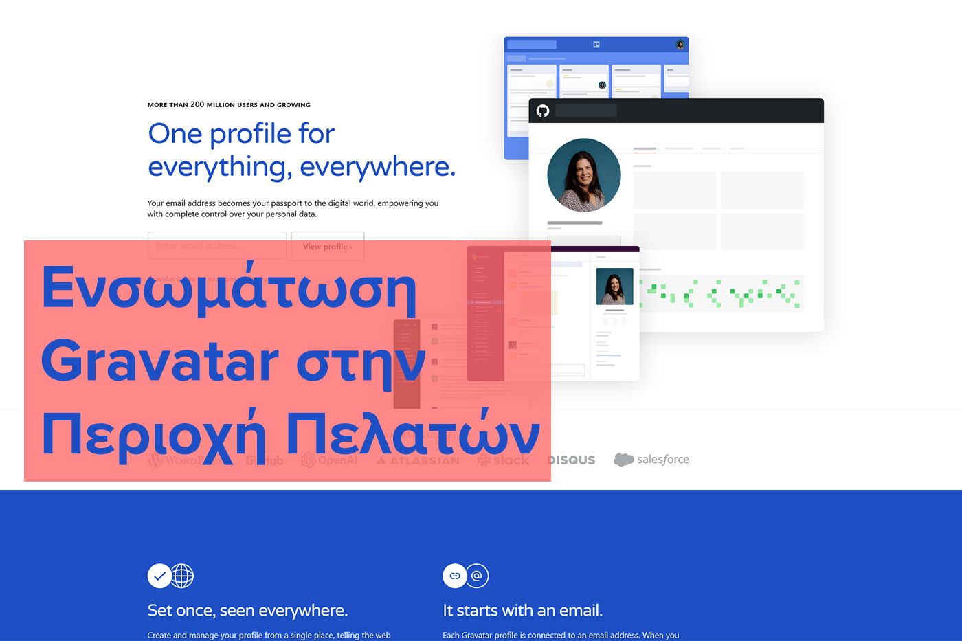Έχεις Gravatar; Ενημέρωσε το Προφίλ σου στην Περιοχή Πελατών